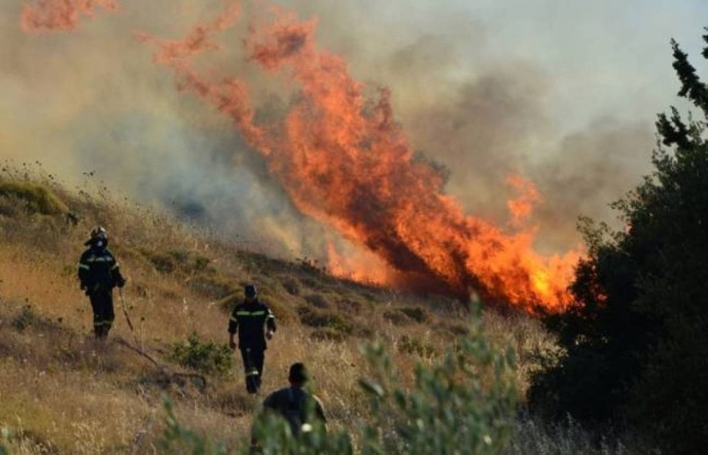 Πυρκαγιά σε δασική έκταση στο Χιονοχώρι Σερρών, σηκώθηκαν 3 ελικόπτερα