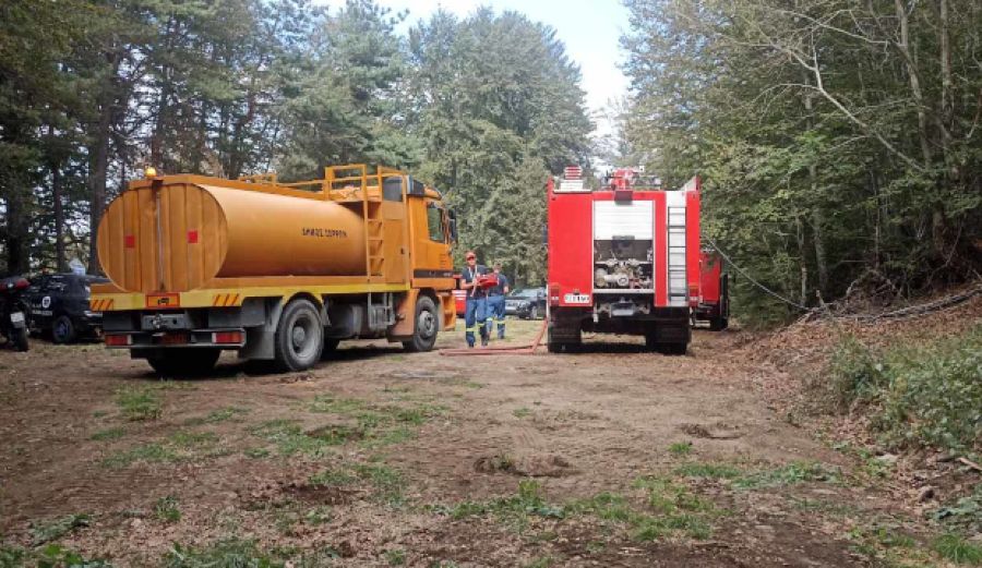 Σε κατάσταση επιφυλακής o Δήμος Σερρών λόγω δασικής πυρκαγιάς στον Λαϊλιά